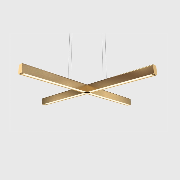 Pendant Light X-MODEL Brushed Brass ANOUR