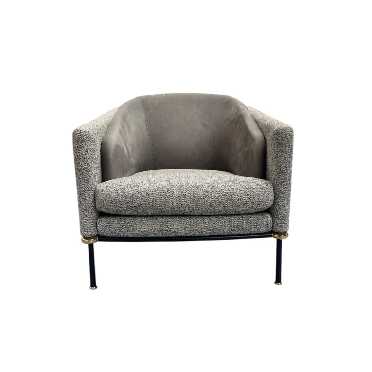 FIL Tissu Nubuck Gris MINOTTI