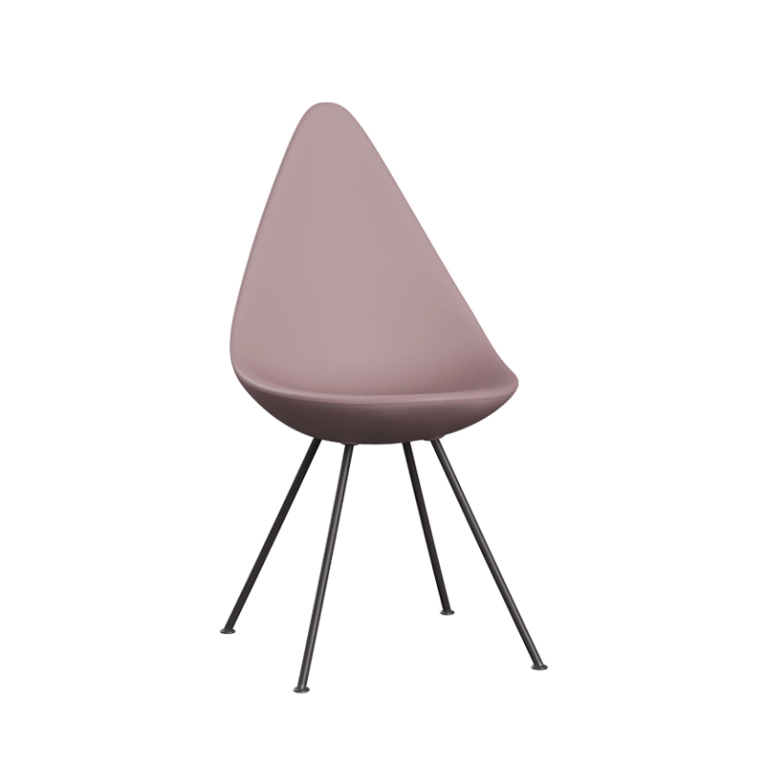 Chaise DROP Monochrome Rose pâle/ graphite chaud FRITZ HANSEN