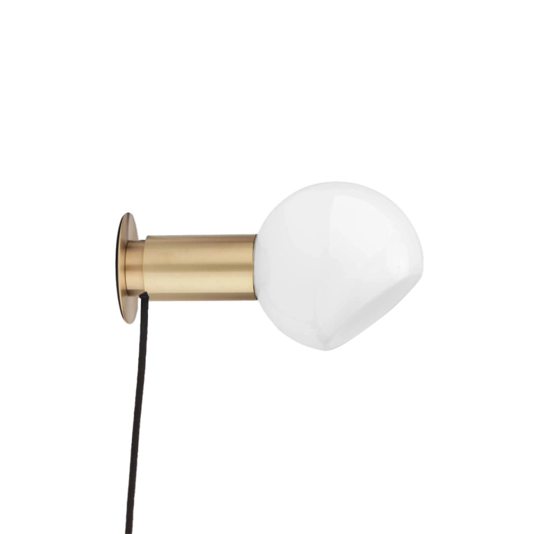 Wall light DONYA with plug Brushed Brass ANOUR