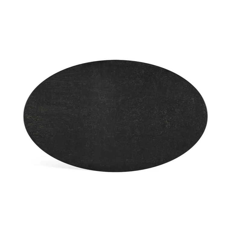 Dining Table SAARINEN Oval Topo Noir KNOLL