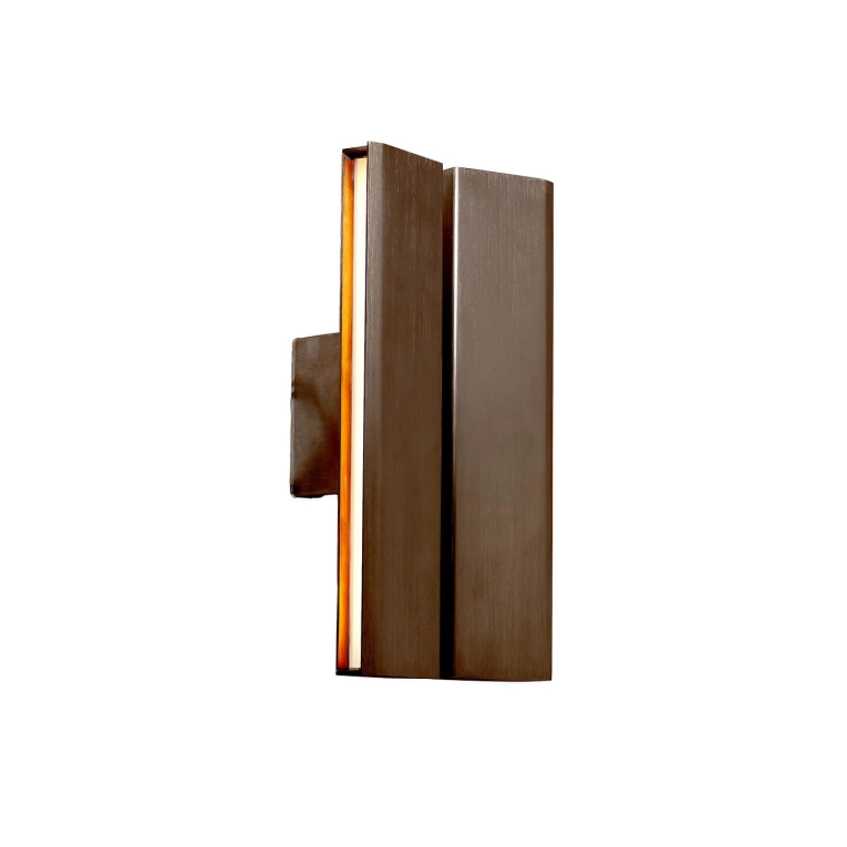 Wall light PAPILIO DOUBLE Browned Brass ANOUR