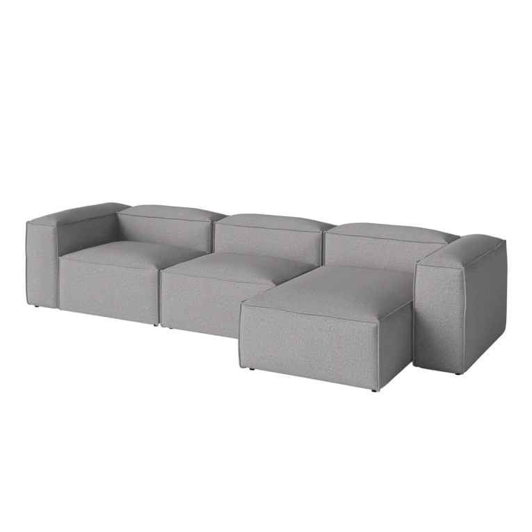Canapé COSIMA Chaise Longue Droite 340x100 Monza Light Grey BOLIA