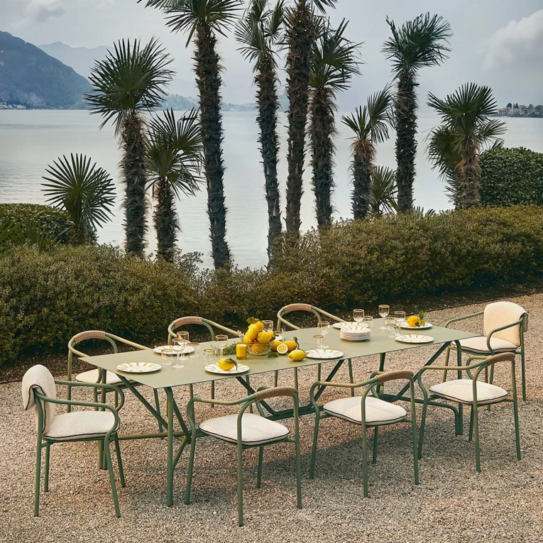 Table extérieure SALO L 279 Sauge UNOPIÙ