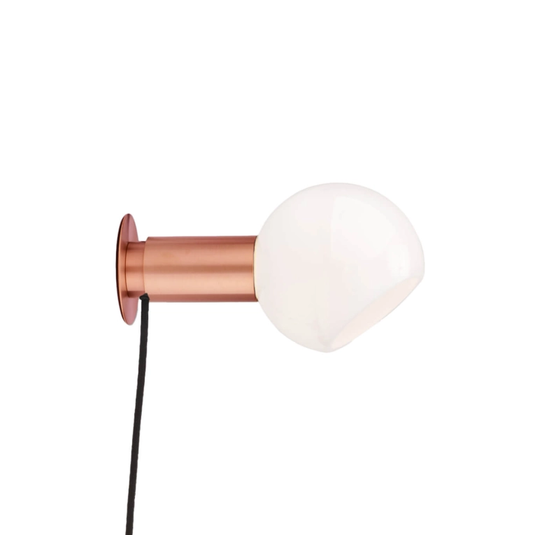 Wall light DONYA with plug Brushed Copper ANOUR