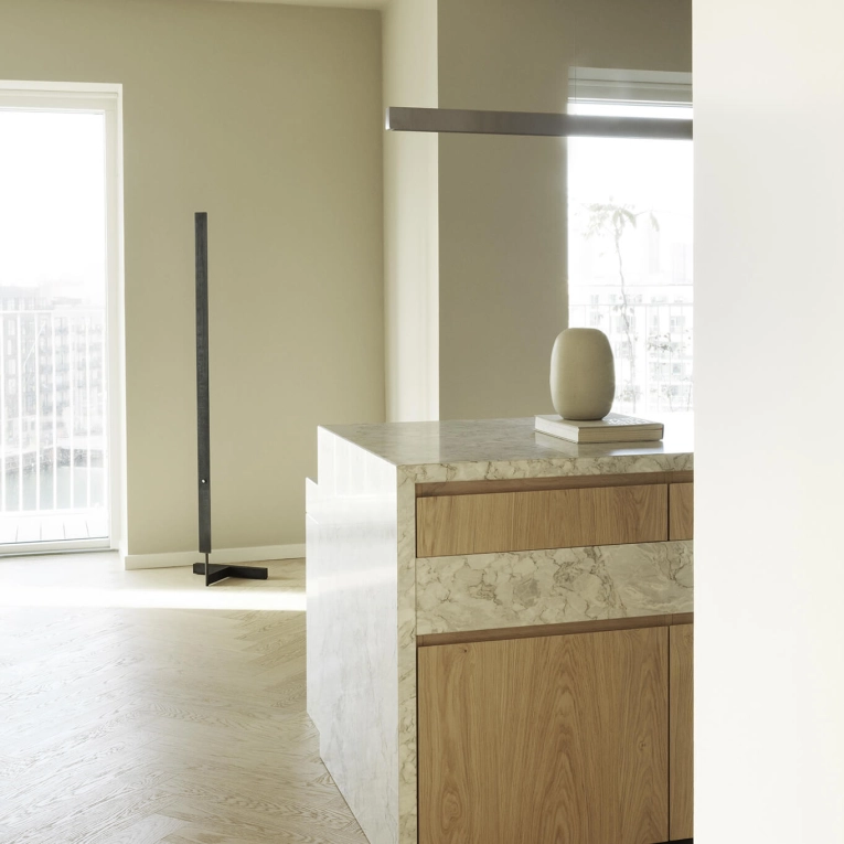 Floor Lamp F-MODEL Polished Brass ANOUR