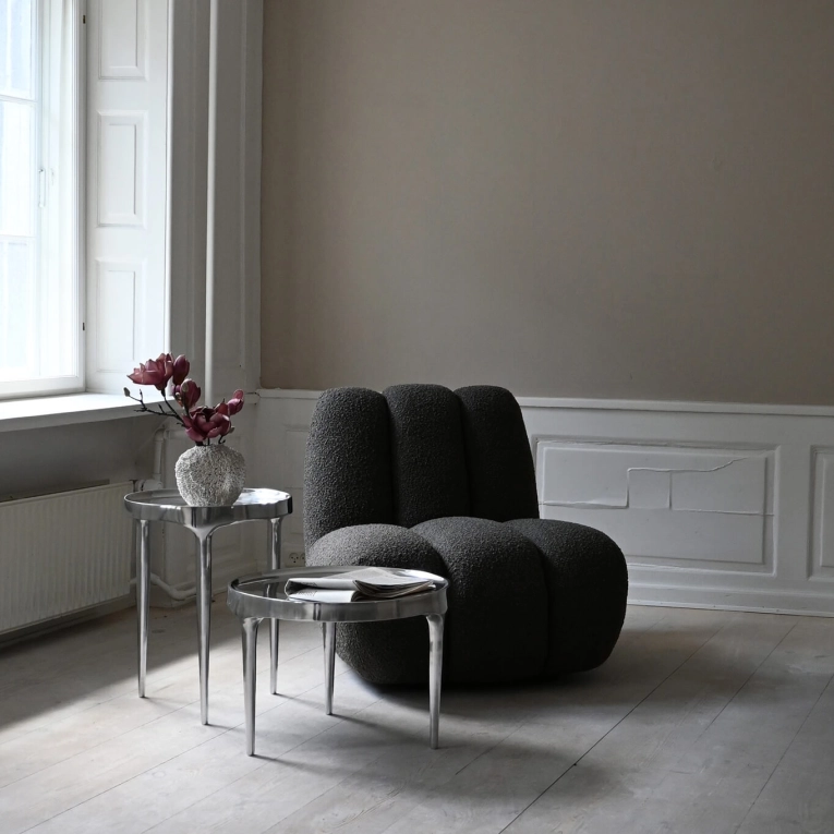 Table d'appoint guéridon PHANTOM TALL Chrome 101 COPENHAGEN