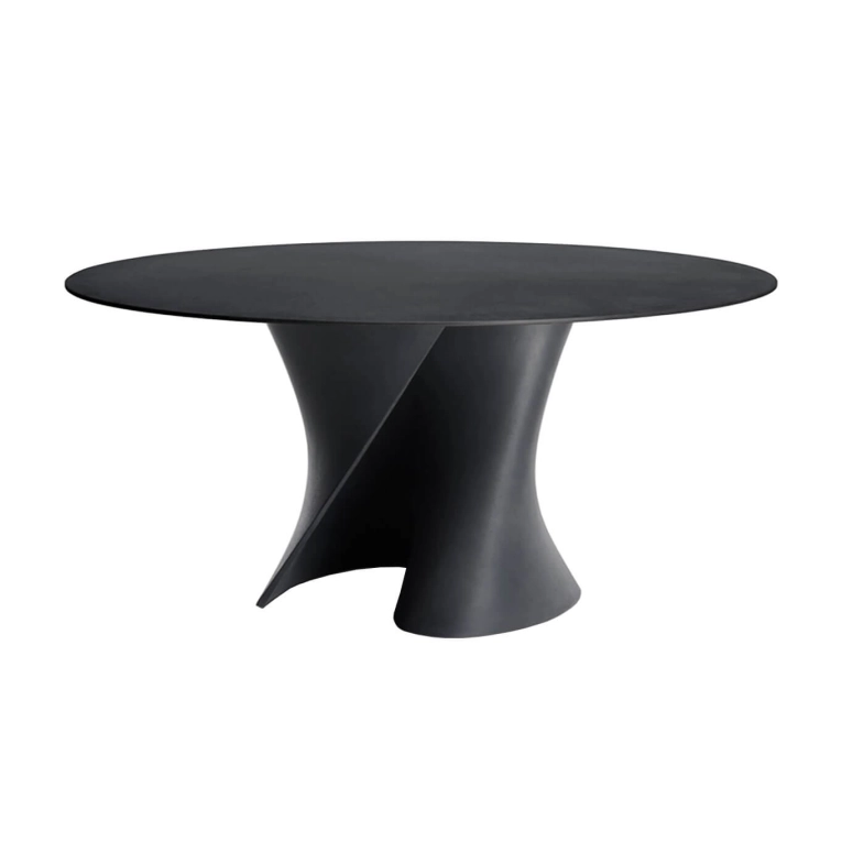 S TABLE Ø 140 Ciment Anthracite MDF ITALIA