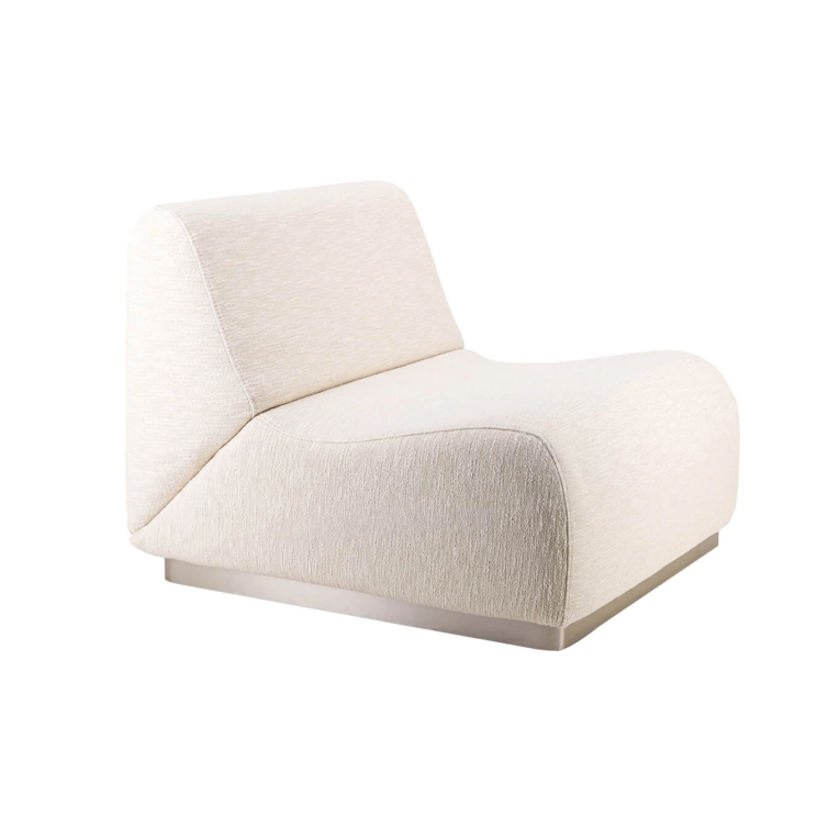 Sofa ROTONDO fabric tramé cream THE SOCIALITE FAMILY