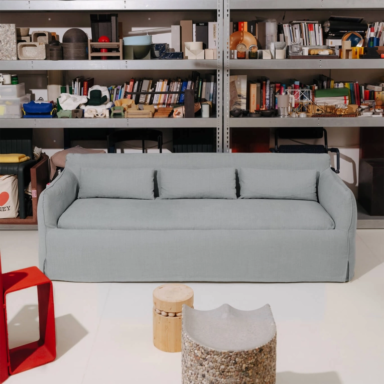 Sofa MIMI 3-Seater Turf Light Grey HAY