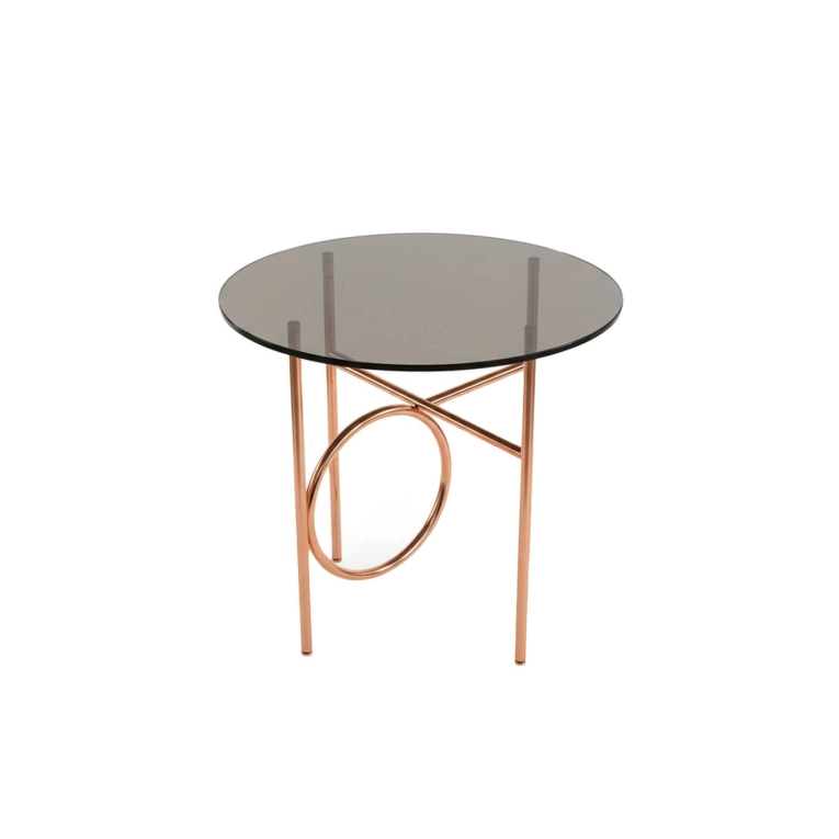 Side Table RING Bright Copper MINOTTI