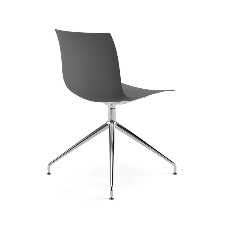 Chaise CATIFA RE 46 pied central Anthracite ARPER