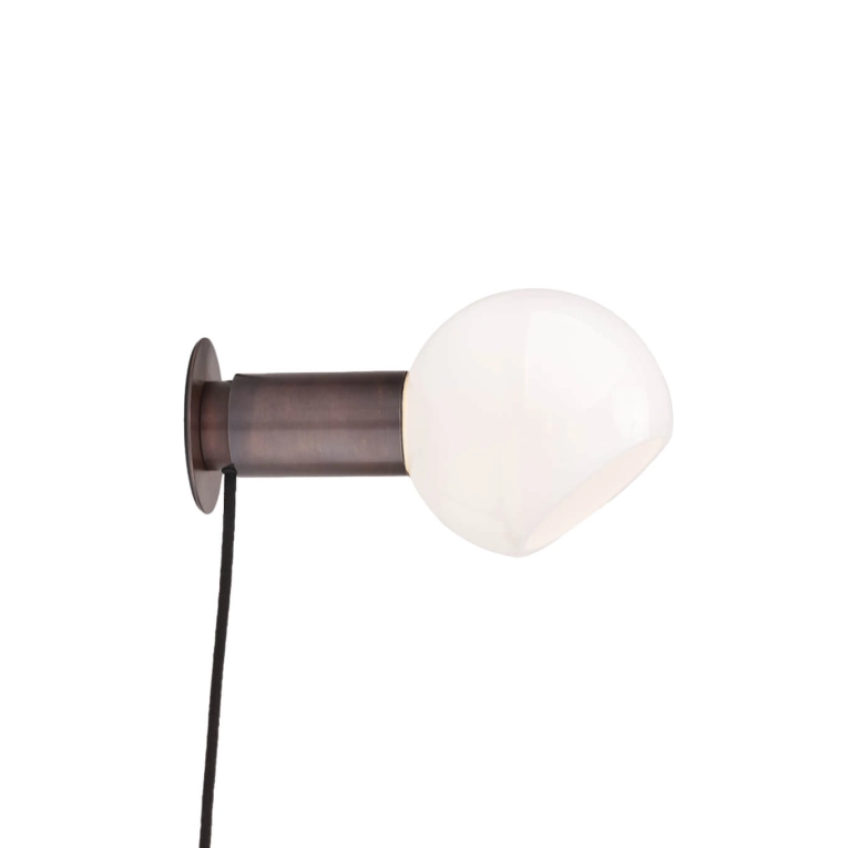Wall light DONYA with plug Browned Brass ANOUR