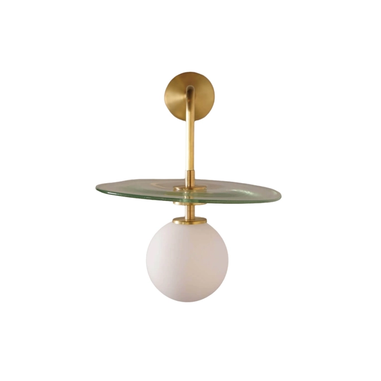plat_mini_wall_brushed_aged_brass_green_blown_glass_disc_matte_opal_glass_1