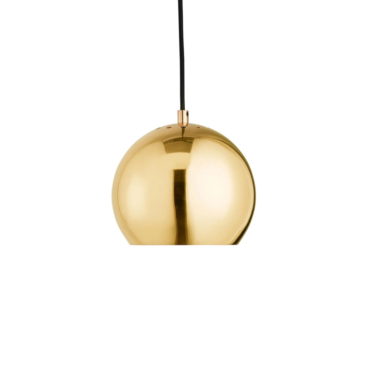 Pendant Light BALL Ø 18 Brass FRANDSEN