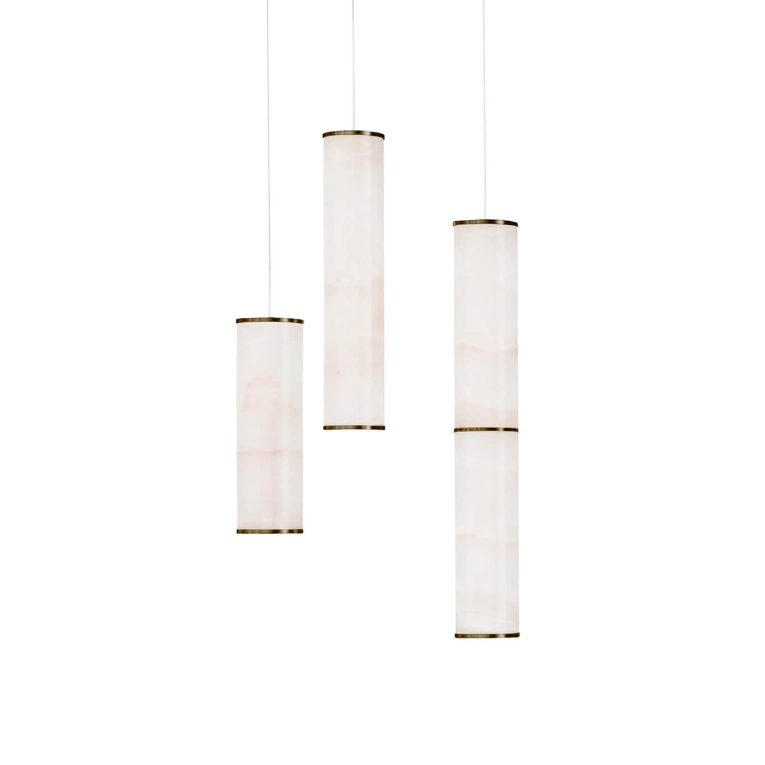 Pendant Light PARS THREE Browned Brass ANOUR
