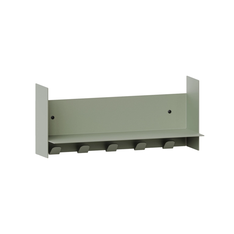 Shelving PLI Eucalyptus Grey with coat racks L 45 TIPTOE