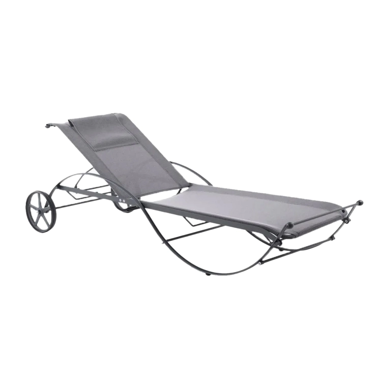 Outdoor Bench and Sunlounger AURORA Graphite UNOPIÙ