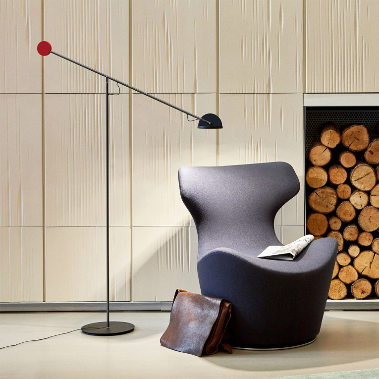 Lampadaire COPERNICA Rouge/Graphite Noir MARSET