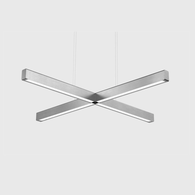 Pendant Light X-MODEL Brushed Stainless Steel ANOUR