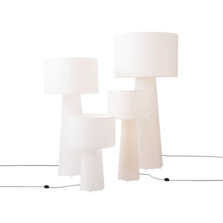 Lampadaire BIG SHADOW H 197 Blanc CAPPELLINI