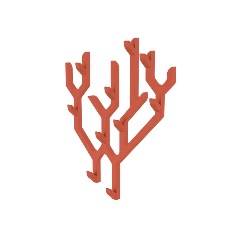 Coat Rack Wall coat rack AMBROISE Spicy coral HARTO