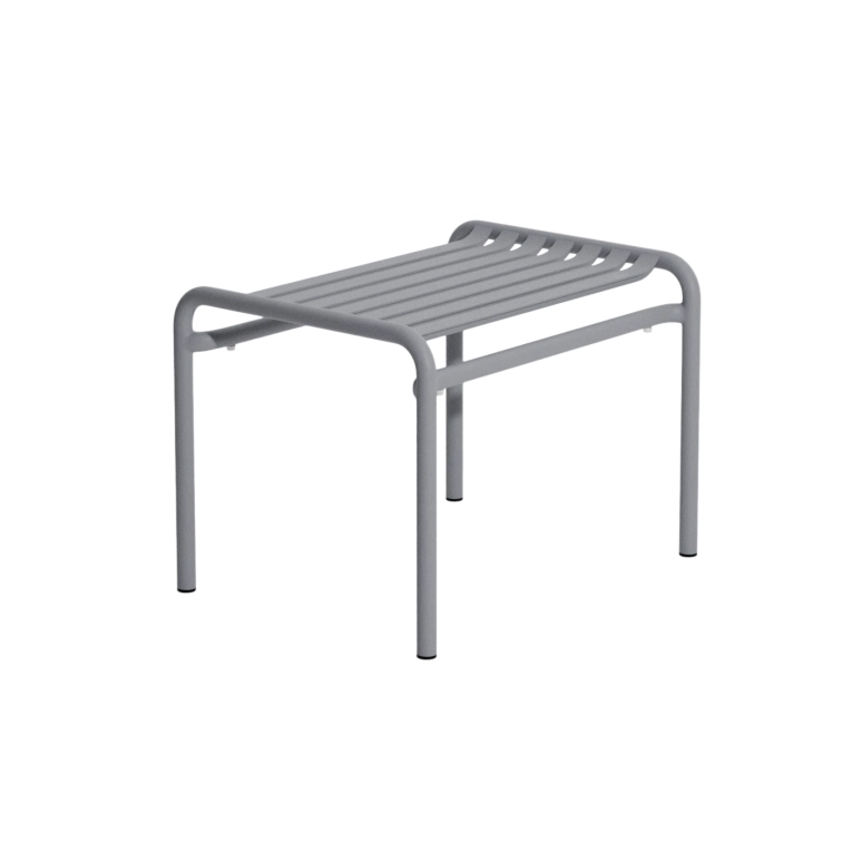Outdoor Stool WEEK-END footrest Stone Grey PETITE FRITURE