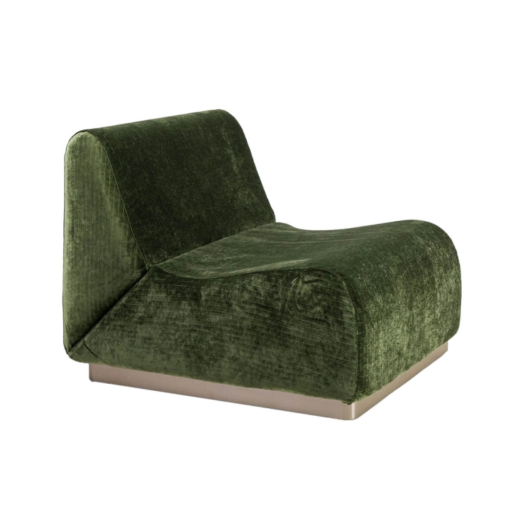 Sofa ROTONDO Olive Green Velvet THE SOCIALITE FAMILY