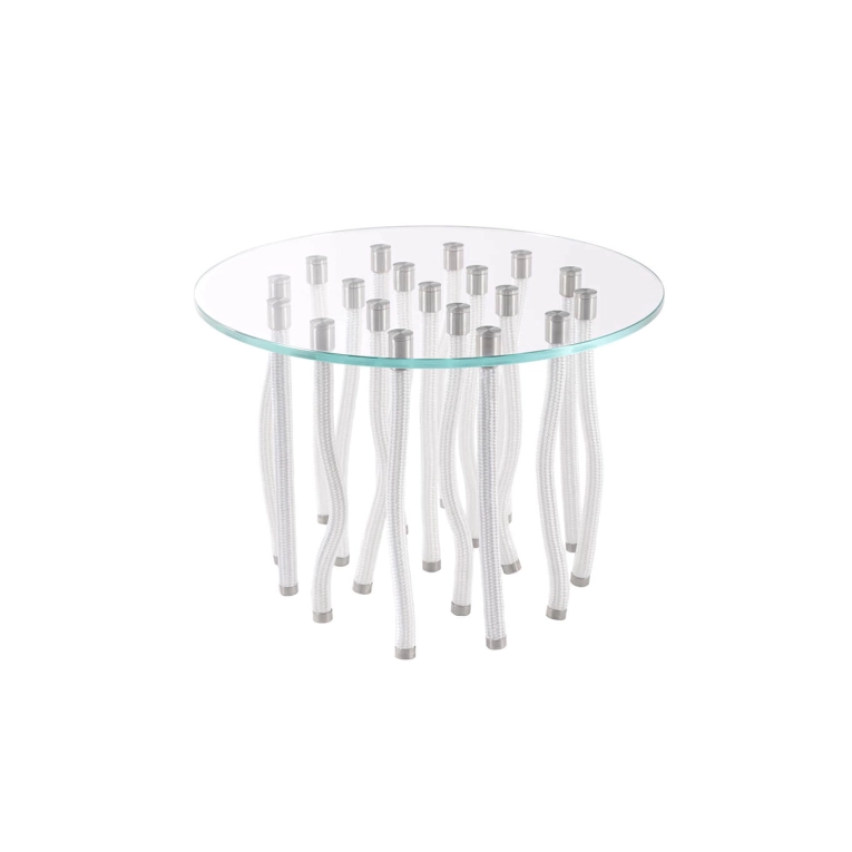 Table d'appoint guéridon ORG H 40 Blanc CAPPELLINI