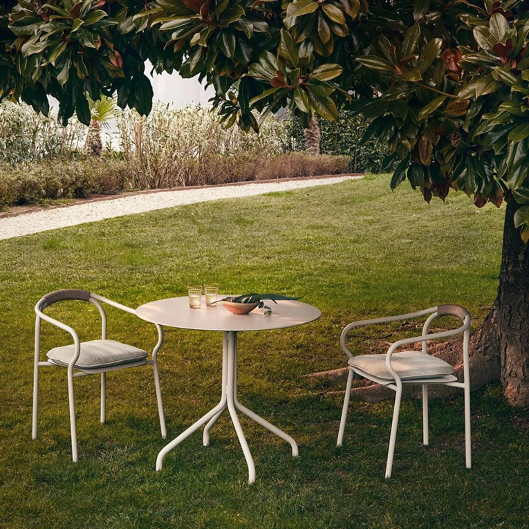 Table extérieure SALO Ø 90 Terre cuite UNOPIÙ