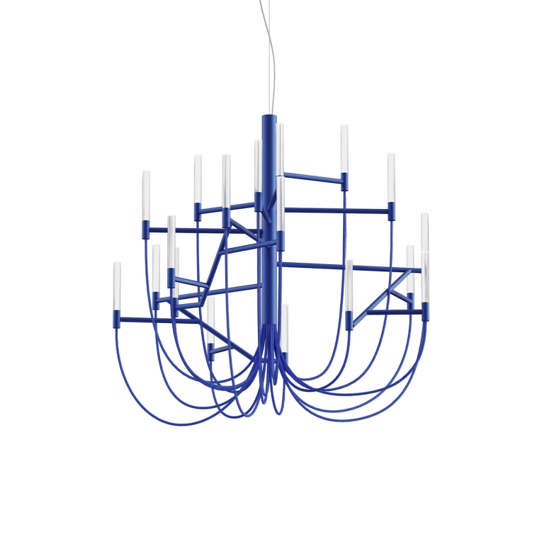 Pendant Light ALLUMETTE L Blue FOSCARINI