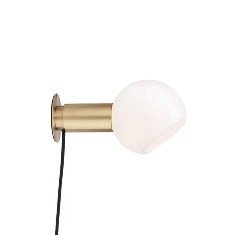 Wall light DONYA with plug Brushed Brass ANOUR