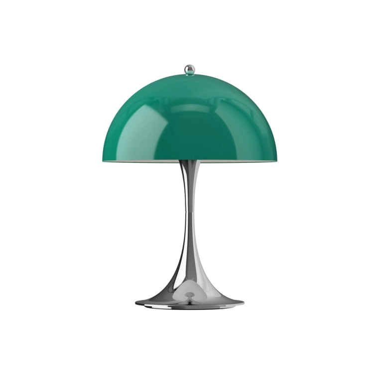 Portable Lamp PANTHELLA 250 PORTABLE V3 Opal green/ chrome LOUIS POULSEN
