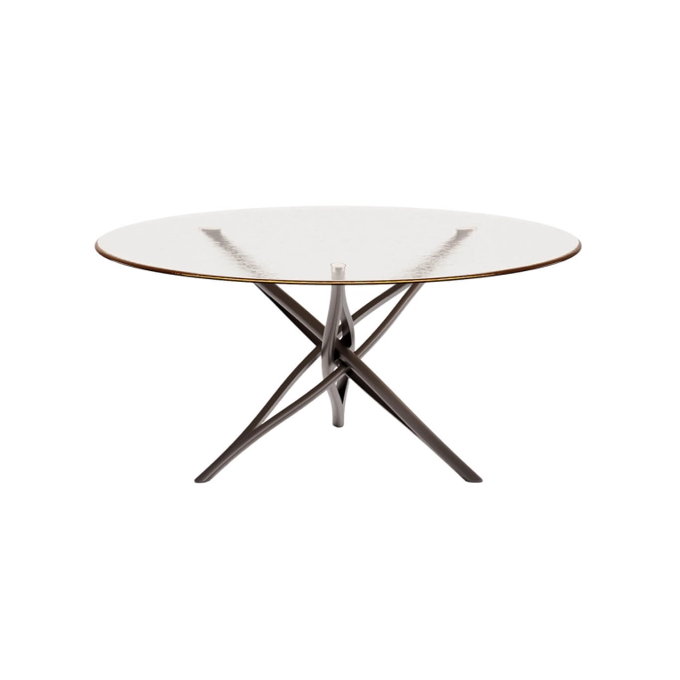 Table SK TABLE Ø 140 Verre MDF ITALIA