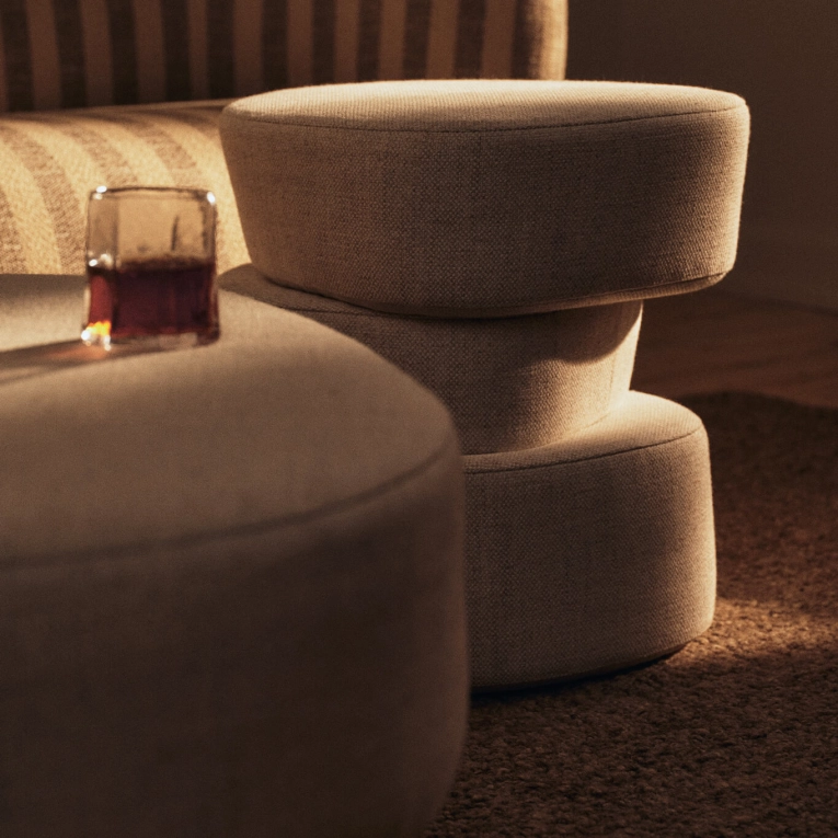Pouffe PLYO Off White FERM LIVING