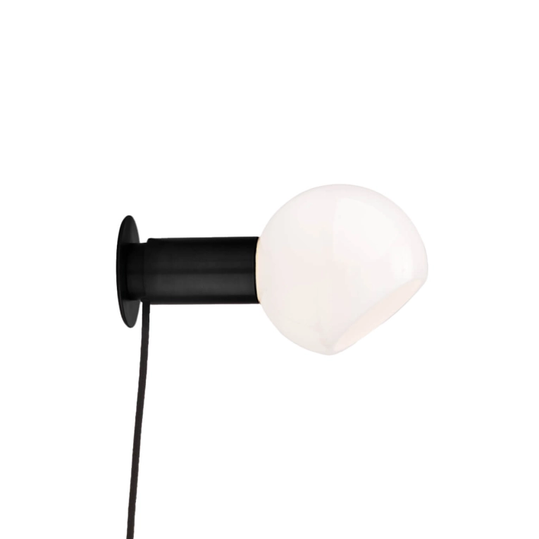 Wall light DONYA with plug Black Stainless Steel ANOUR