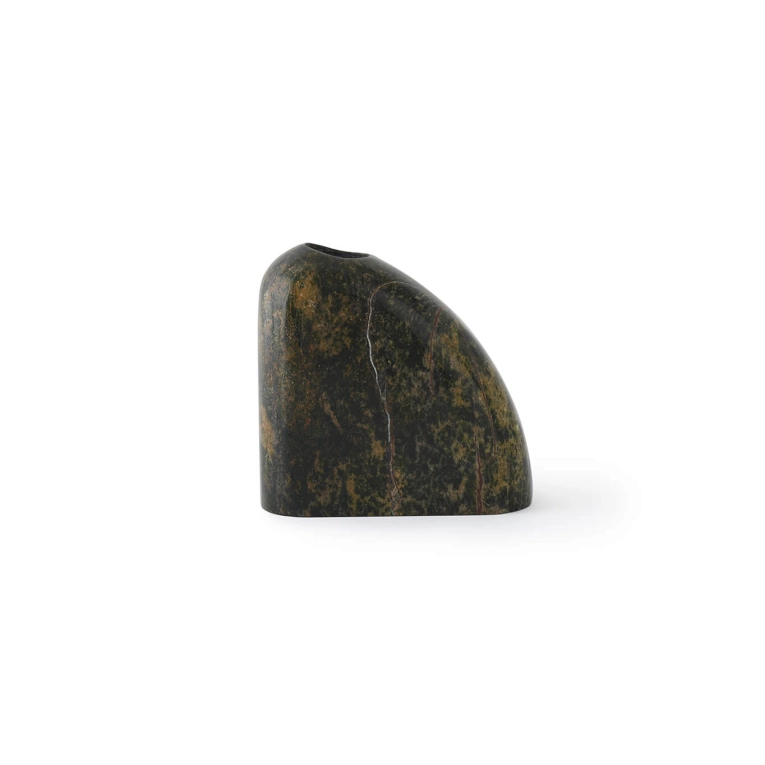 Vase BOULDER STEM VASE Marbre Vert Forêt TOM DIXON