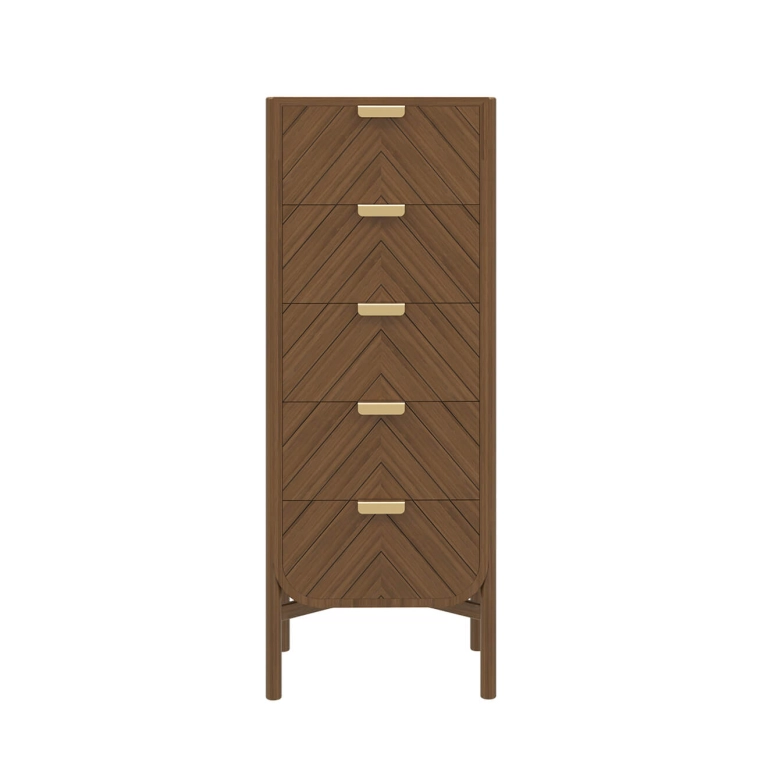 Meuble de rangement Chiffonnier MARIUS Noyer HARTO