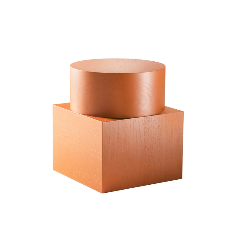 Table d'appoint guéridon ZYMMO Caramel ZANOTTA