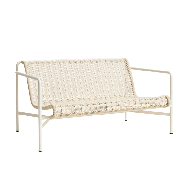 Outdoor Sofa PALISSADE CORD Lounge Sofa Cream white HAY