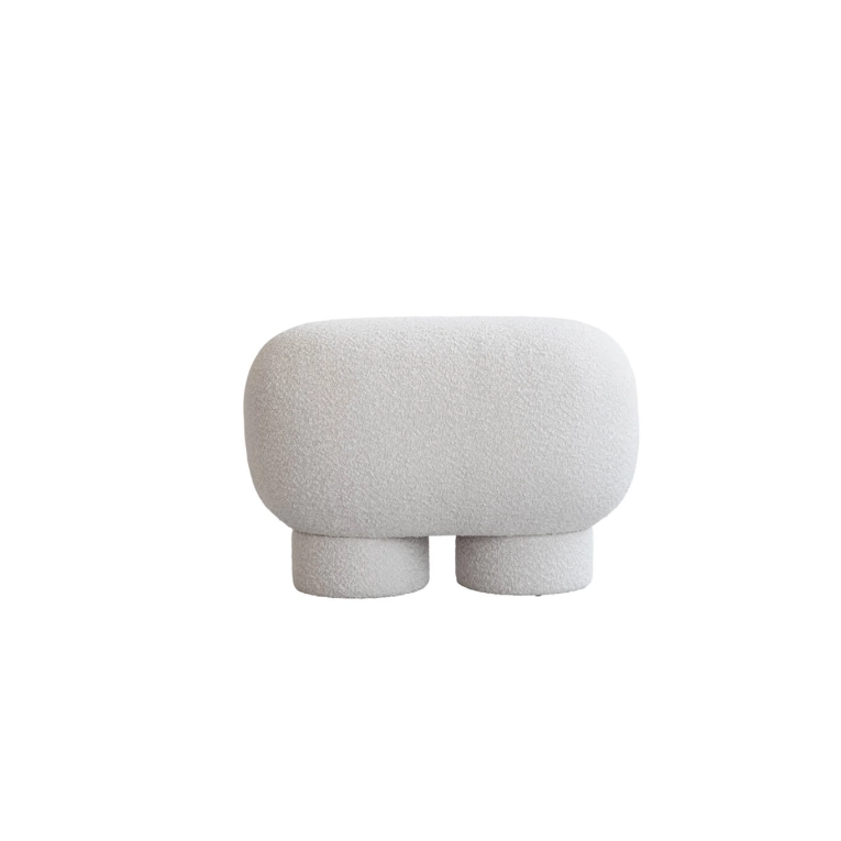 Pouffe BIG FOOT tall Off white bouclé 101 COPENHAGEN
