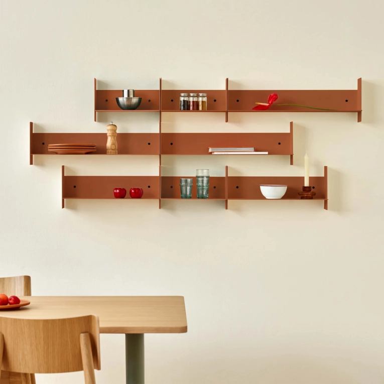 Shelving PLI Tangerine Red L 60 TIPTOE