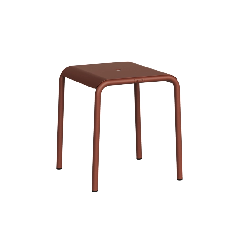 Outdoor Stool PANORAMA Brick Red TIPTOE