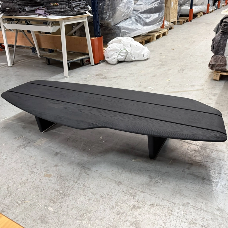 Coffee Table NAIROBI Iroko Black BAXTER MADE IN ITALY