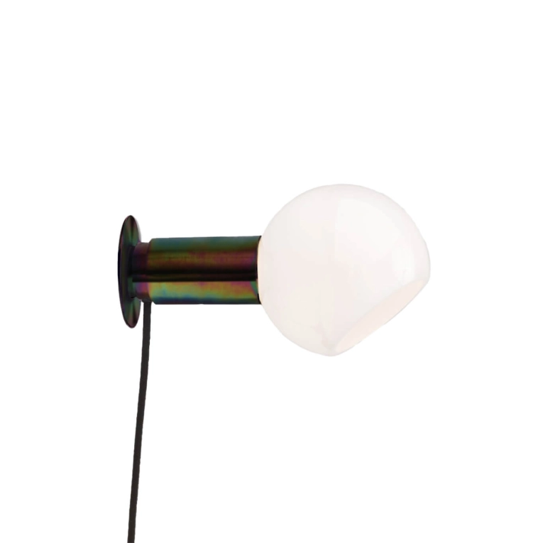 Wall light DONYA with plug Dark Opal Chrome ANOUR