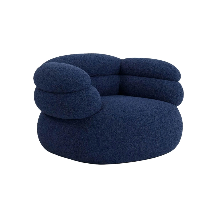 Easy chair BIBONI Solid Sublime Navy KNOLL