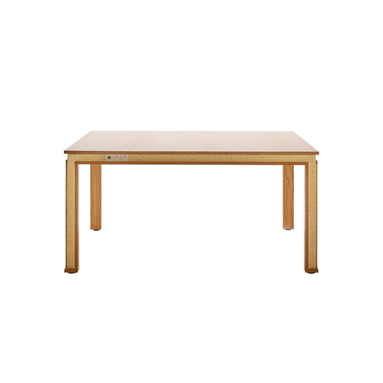 Table entreprise ERA 150x150 Chêne/ Woodio Polar SILVERA PRO
