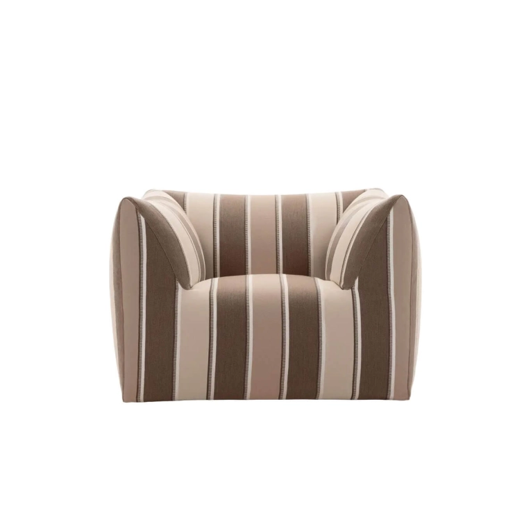 LA BAMBOLA Jacquard Lima raie sable B&B ITALIA