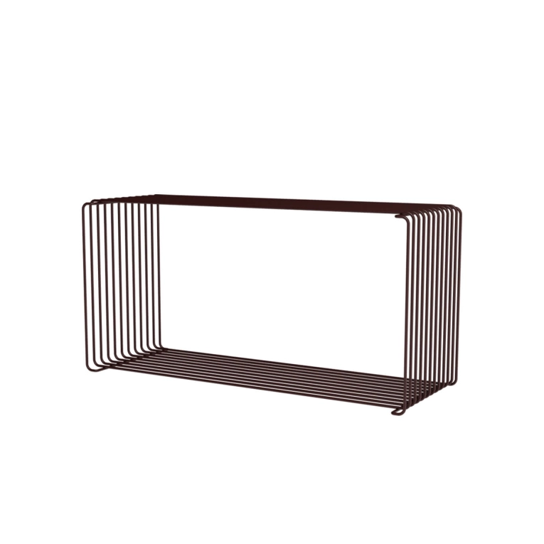 Shelving PANTON WIRE rectangle Black-Red MONTANA