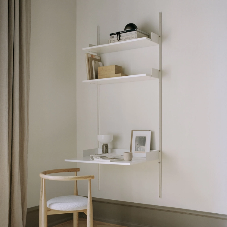 Desk NEW WORKS STUDY SHELF White/ white NEW WORKS
